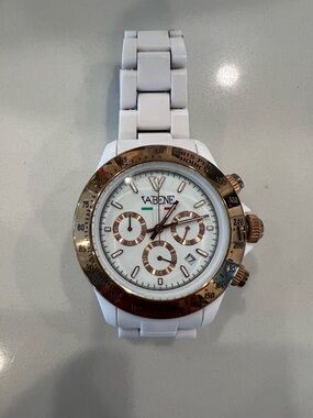 Vabene White and Rose Gold Women’s Chronograph Watch